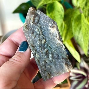 💜Raw & Polished Grape Agate Crystal Tower Point Indonesia💜